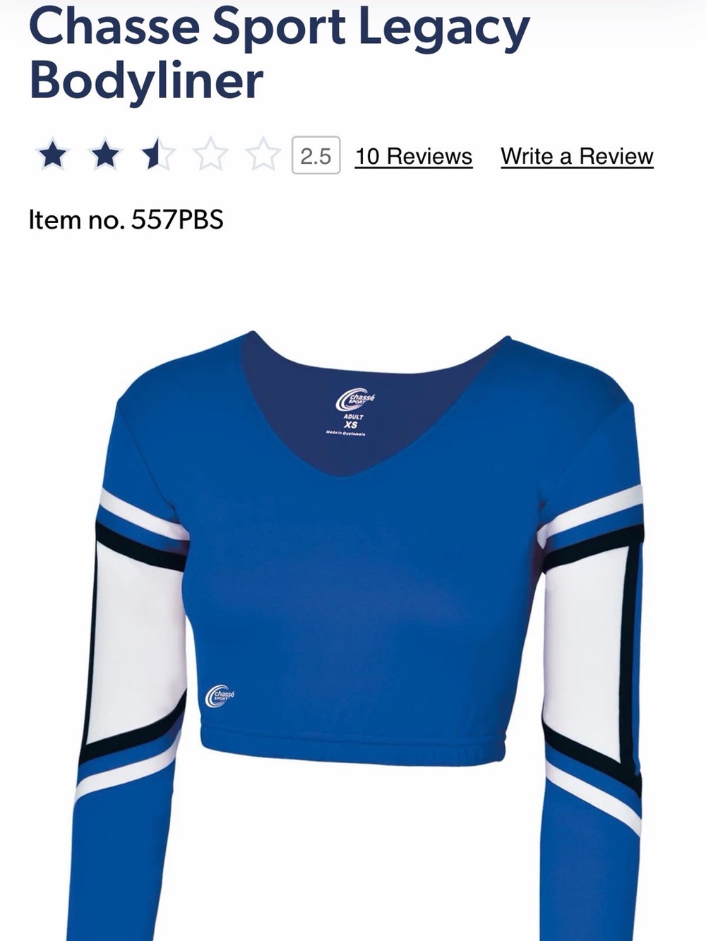 Legacy Bodyliner Long-Sleeve Crop Top - Blue